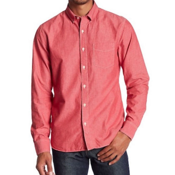 Bonobos Other - Men’s Bonobos Fall River Red Chambray Slim Shirt